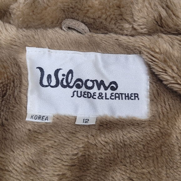 Vintage VTG Wilson Suede and Leather Jacket Made in Korea sz 12 Style 6697 - Picture 9 of 12